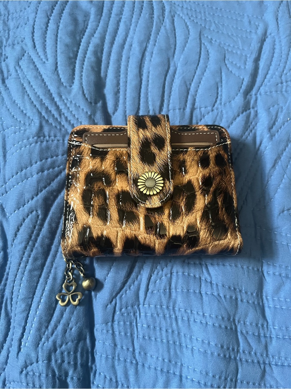 Leopard Print Wallet - Brown Animal Print Women's Wallet